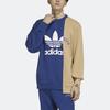 Adidas Originals Trefoil MR Rundhals Logo Print Gespleißtes Sweatshirt Herbst Herren Sweatshirt Victory-Blue HC0380