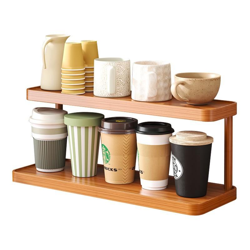 1PC cup holder, shelf, dining table, countertop, cup storage, desktop tea cup, water cup, coffee cup, tea set, finishing and display shelf