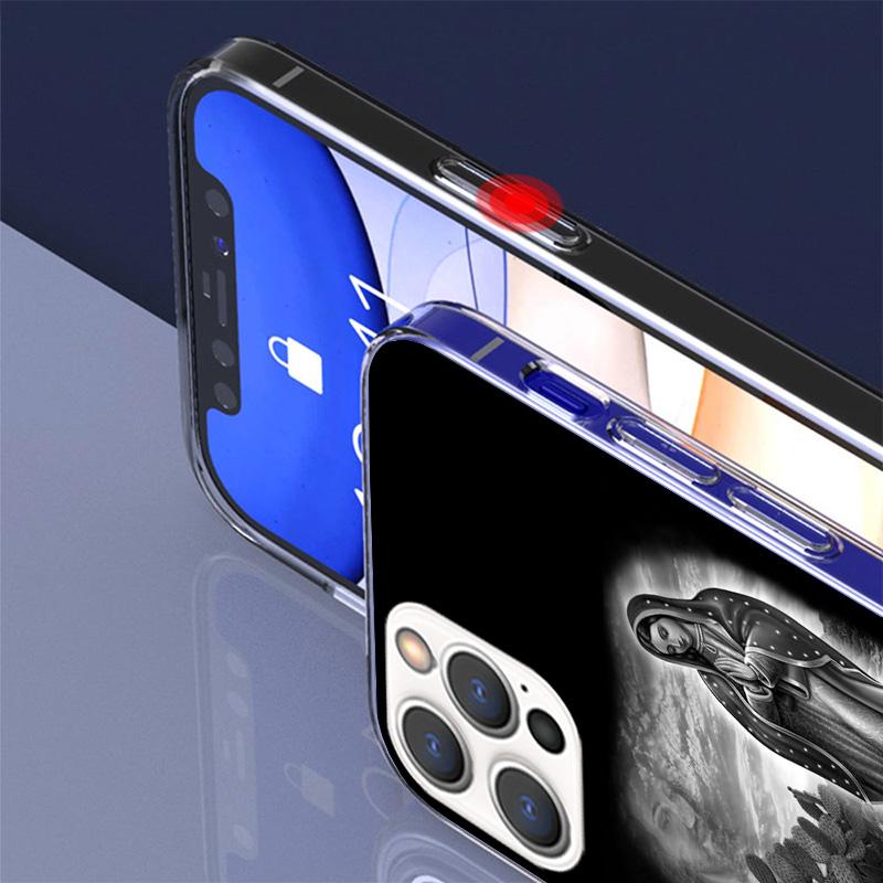 Virgin De Guadalupe Virgen Mary Cover Phone Case For iPhone 16 17 Air 15 14 Pro Max 16E Phone Case 13 Mini 12 11 7 SE 8 Print Pa