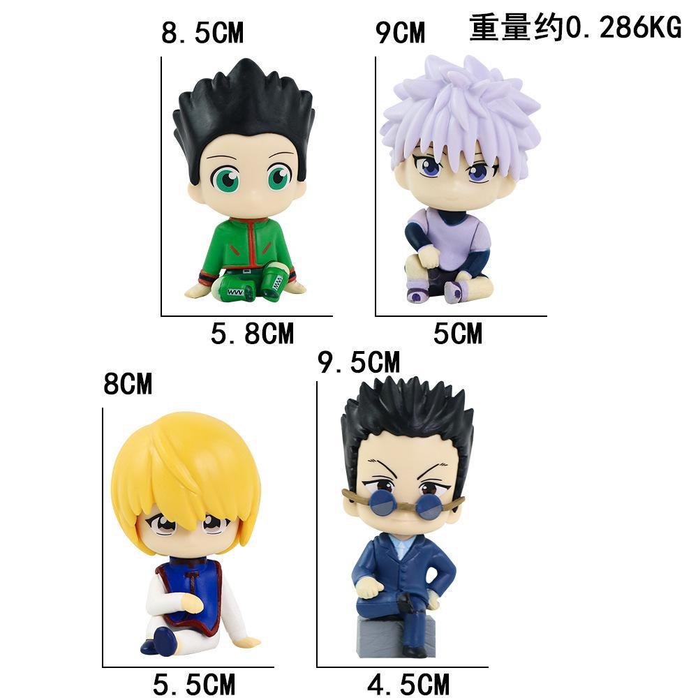Aixlan GON FREECSS Figure 4PCS SET Q Version HUNTER X HUNTER PVC Action Figure Amine Christmas Gift Collectible Figurine