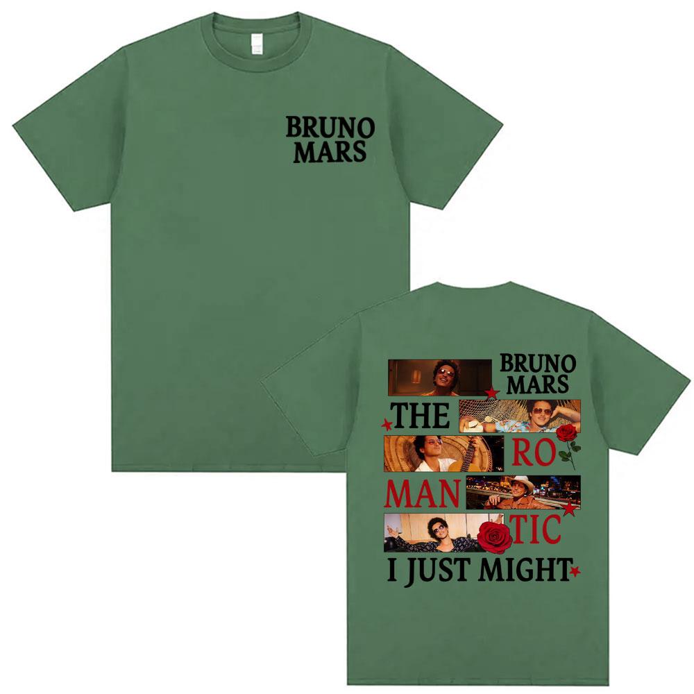 Bruno Mars The RoUnisextic Tour Pop Concert Tshirt Unisex Women Harajuku Hip Hop Pop Music Tshirts High Quality 100 Cotton T Shirts