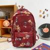 Schoolbag Large Capacity Multi-compartment Leisure Travel Fashion Backpack New Simple Contrasting Color Cute Bear Student Backpack