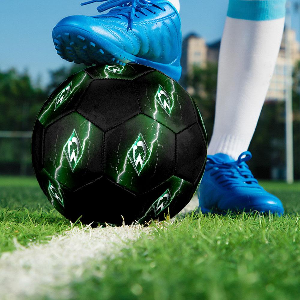 SV Werder Bremen Soccer Ball Size 5 Colorful Machine Stitched PVC Competition Ready Durable High-Bounce