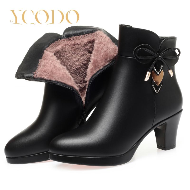 2023 Весенне-осенне-зимние женские модные повседневные кожаные сапоги на высоком каблуке 34