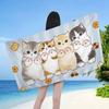 Populære Sød Kat M-Mofusand Store Mikrofiber Strandhåndklæder Hurtigtørrende Håndklæde Sand Strandhåndklæder Poolhåndklæde Til Rejse Svømmehal Yoga