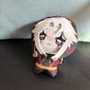 Super Cute 15cm Funny Anime Keychain Pendant Game The Freak Circus Plush Toy Harlequin Pierrot Character Keys Chain Plushie Doll