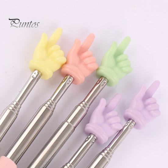 Вказівка ​​для вчителя Macaron, яка читає пальцями, висувна вказівка ​​з матовою ручкою з нержавіючої сталі з регульованою довжиною