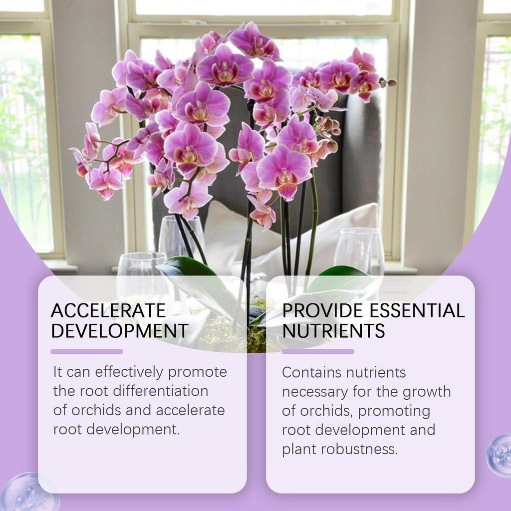 Agente di Crescita per Piante di Orchidee. Soluzione nutritiva specializzata per fiori e piante verdi. Universale per la coltivazione delle orchidee