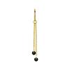 Charm Chain With Black Zircons - Gold - D-071 20 Mm