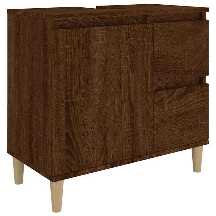 VidaXL Armoire de bain chêne marron 65x33x60 cm bois d'ingénierie 819827