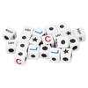 20pcs Left Right Center Dice Plastic Funny Portable Interactive Playing Game Dice for Party Travel