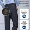 Pierre Cardin Men's Premium Fleece-Lined Straight-Leg Casual Trousers