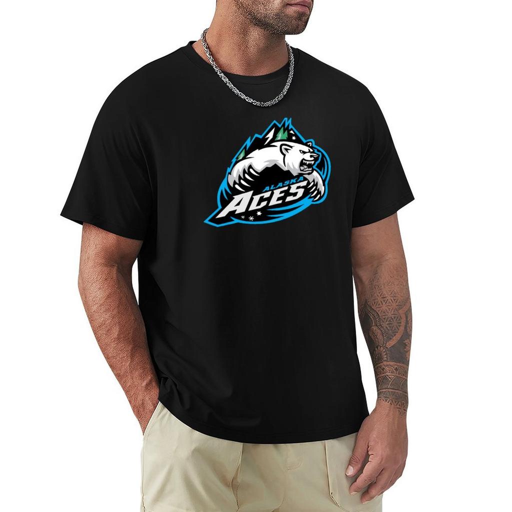 Alaska Aces Tshirt Work Basic Short Sleeve Top