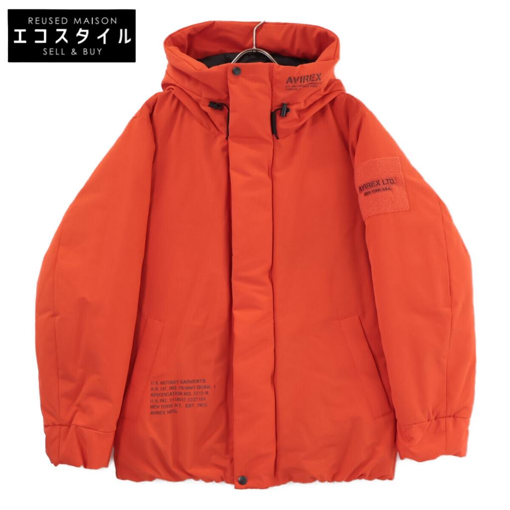 AVIREX [Domestically Authorized] 783-3253003 FIELD DOWN PARKA Hoodie Jacket M RedUsed