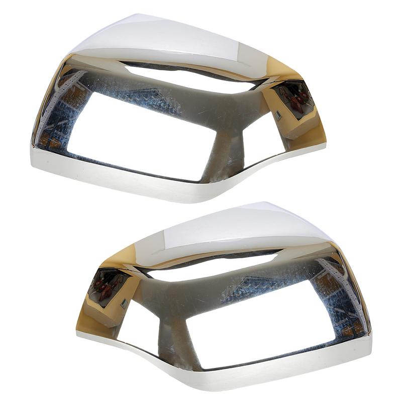 1 Pair Side Rear View Mirror Cover Cap Trim Chrome Style ABS Plastic Fit for Chevy Suburban Tahoe