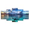 Sea Scenery Canvas Art: Modern Cloud Landscape Painting for Living Room Wall Décor