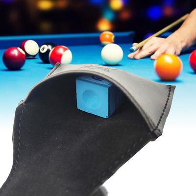 Snooker Kreidebeutel Billard Kreidehalter Leder Snooker Queue Kreidebeutel Tasche Pool Kreidehalter Tasche Snooker Kreidebeutel