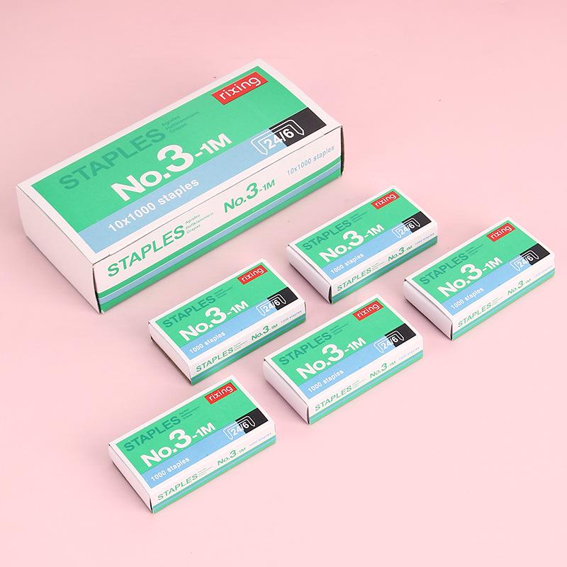 Standard 24/6 Staples and No. 12 Stapler Pins for Office Supplies