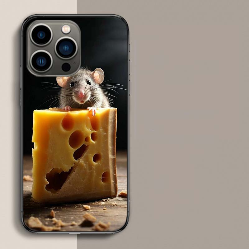 

Rats Can Steal Cheese Phone Case For Iphone 17 Air 15 Pro 14 Plus 16 Pro Max 17E 16E 12 13 Mini 11 Cover Cute Fundas iPhone 13 Pro