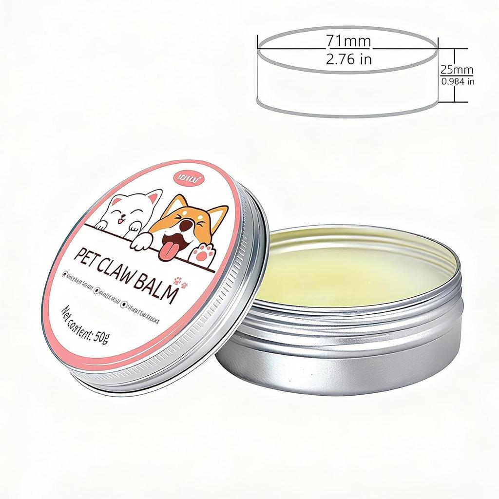 Natural Lickable Dog Paw & Nose Balm Soothes Wear and Tear On Your Pet's Paws and Nose Repairs Damage Nourishes Dryness Improves Rough