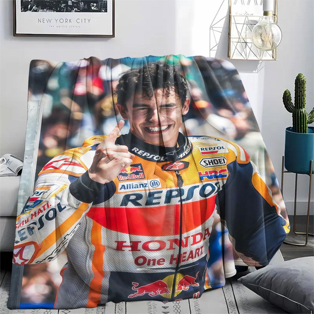 Marquez Printed Flannel Blanket, soft throw for bedroom sofa, washable, Christmas present, great gift.