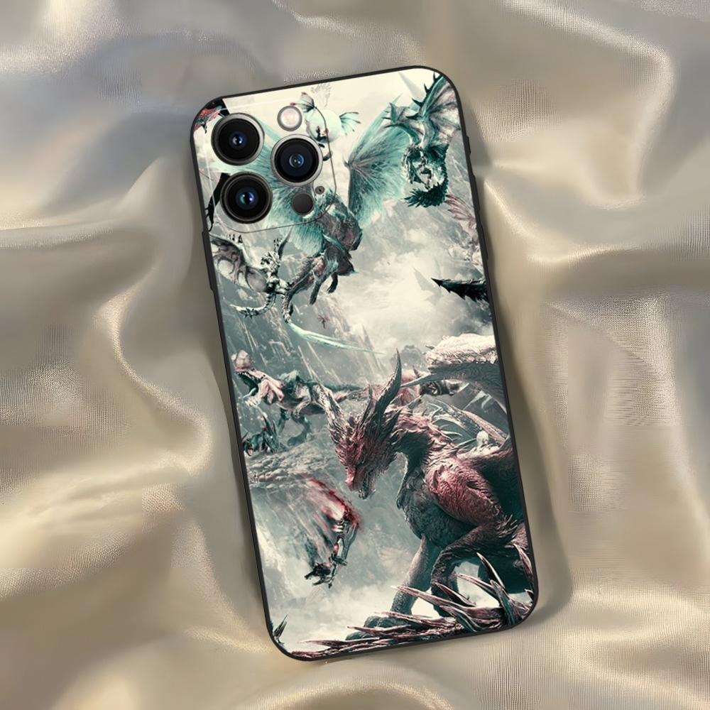 Game Monster Hunter World Phone Case for Iphone 16 15 14 13 12 11 Pro Max Xr X Xs Mini 8 Plus SE 2022 Black Soft Silicone Cover