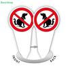 "No Dog Poop" Plastic Sign No Pooping Warning Yard Sign Garden Stake Outdoor Waterproof Warning
