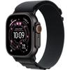 Apple Watch Ultra 3 GPS + Mobilfunk - 49 mm - Gehäuse Schwarzes Titan - Armband Black Alpine Loop - Mittel