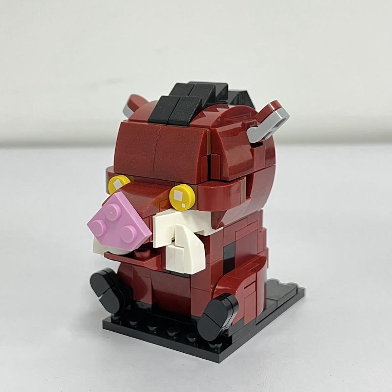 Non-Toxic Moc Cute Animals Bear Cow Rabbit Eagle Penguin Hedgehog Tiger Panda Pig Building Blocks Toys For Children Kids Christmas Gifts