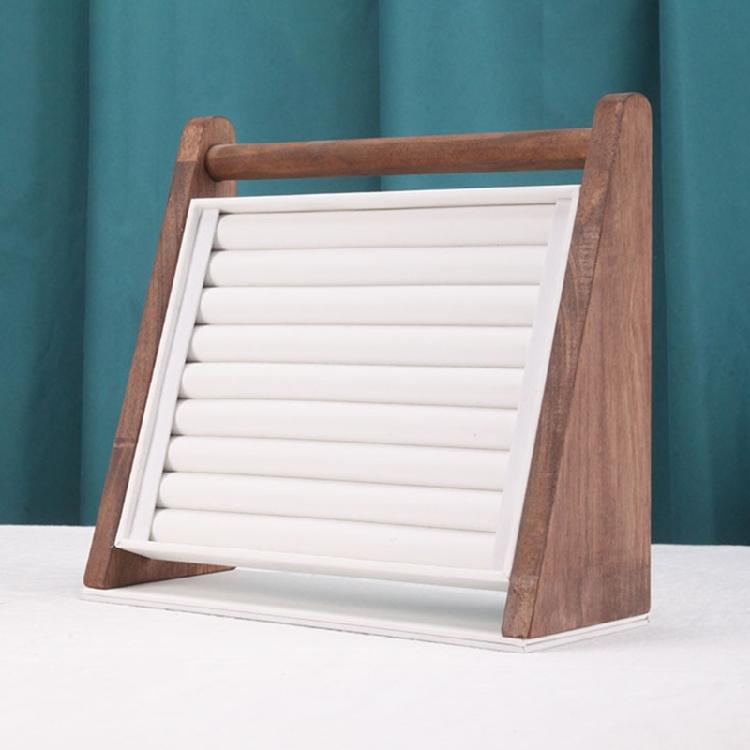 Multifunktionaler Holzschmuckständer Armreifständer Geeignet für die Präsentation und Aufbewahrung von Ringen, Ohrringen und Armreifen