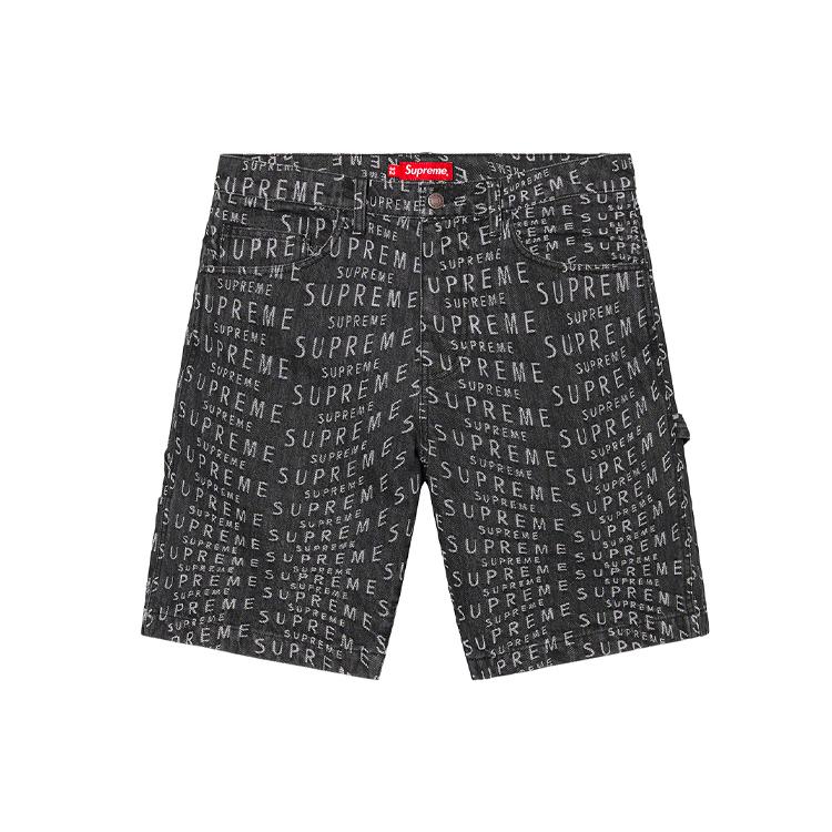 Supreme Warp Jacquard Logos Denim Painter Short SUP-SS21-835