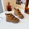 Neuer Eingang Herbst Winter Vintage Kinderschuhe Süße Lässige Stiefel für Mädchen Weichsohlige Lässige Kinderschuhe