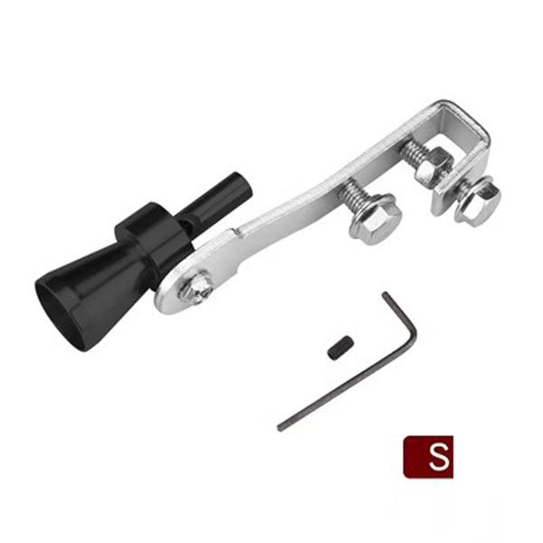 CHIZIYO Black S/M/L/XL Size Universal Car BOV Muffler Exhaust Pipe Turbo Sound Whistle Simulator Sound