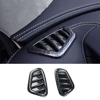 Fit For Benz E-Class 2016-2021 Carbon Fiber Dashboard Air Outlet Vent Frame Trim