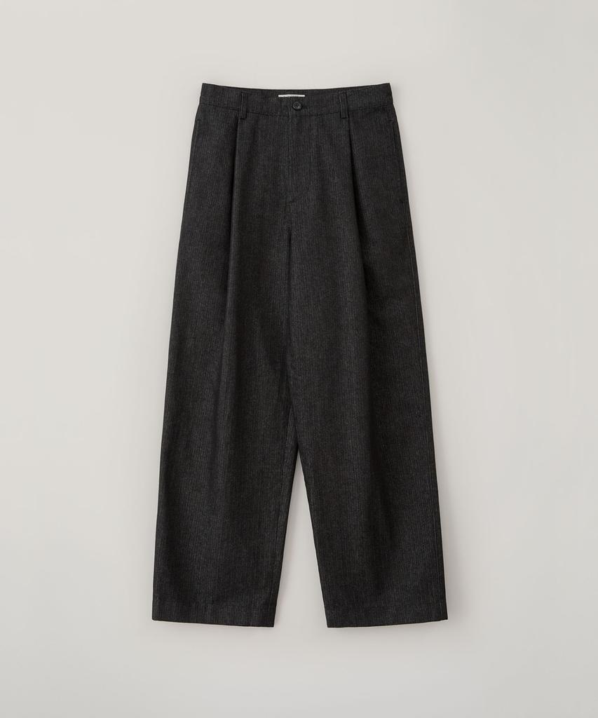 BLANKROOM Herringbone Twill Pants_Black