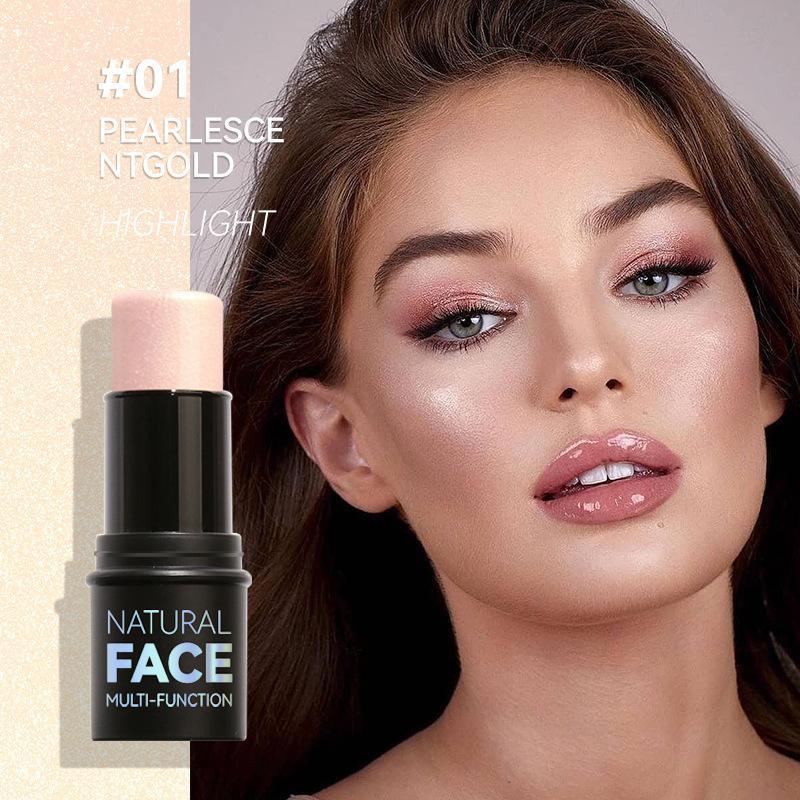 Barra Iluminadora Contorno Sombreado Rostro Piedra Perla Larga Duración Mejilla Estereoscópica Iluminadora Piel Maquillaje Cosmético