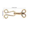 Bronze Sewing Hooks Eyes Durable Metal Fur Coat Hook Fasteners Covered Hook Eye Closures  For Coats