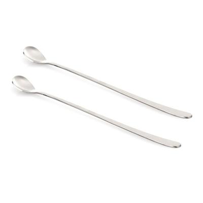 Catkinlightly Plain Long Spoon, Mixed Colors, 2 Packs, Korean Popular Tableware