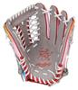 Rawlings Бейсбольная перчатка для взрослых, софтбол HOH Graphic Paradise, размер GR4HGB88, серая, питчерская [для аутфилдеров] 12,5 для левшей
