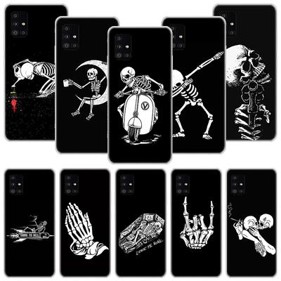 Husă de telefon cu craniu înfricoșător, amuzant, schelet de dans, pentru Samsung Galaxy A12 A22 A32 A42 A52 A72 A51 A71 5G A41 A31 A21 A02S M12 M21 M31