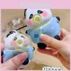 Clothes Pandas Wear Blow Bubbles Keychain Animal Keyring Backpack Gift Pendant