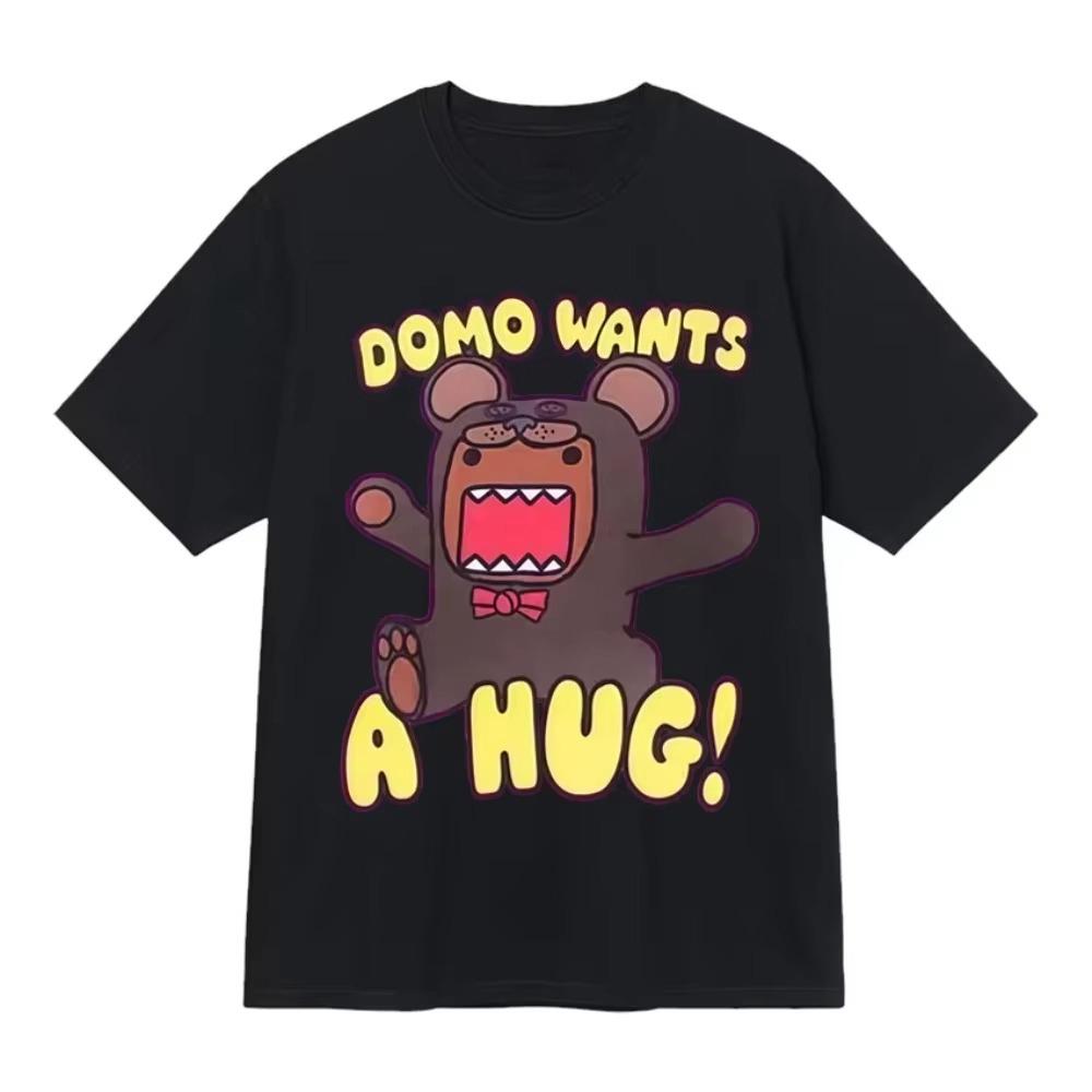 

Funny Domo Kun Wants A Hug Tshirt Mens Women Hip Hop Clothing Cotton Comfort Crewneck Casual TShirts Oversized Summer Tshirts S