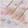 Aurora Butterfly Nail Gems: 8 Double-Layer, 3D Fantasy Colors for Summer