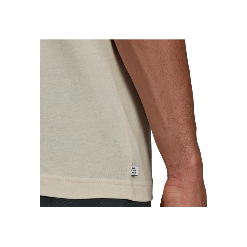 Adidas Originals Trebfoil Logo Print Crew Neck Short Sleeve T-Shirt Men Tops Off-White HL9277