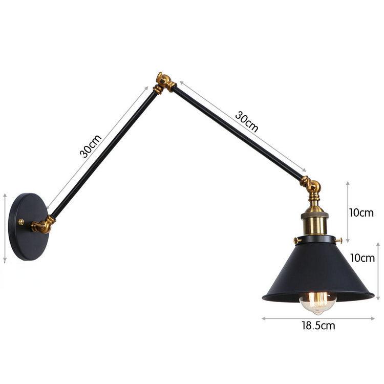 

Американский Железный Арт Мульти Фестиваль НЛО Бар Ресторан Черный Индивидуальность Простая Спальня Декор Лампа для Спальни Настенный Светильник Tape bulb