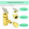 2Pack R134A Self-Sealing Can Tap Valve Refrigerant Dispenser Tool Bottle Opener, with 1/2" Female Right Hand Thread, 1/4" SAE Male Connector T Handle