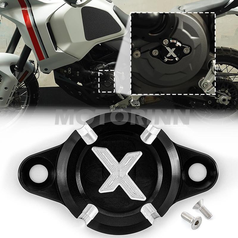 Timing Inspection Cover Engine Stator Cover Black Fits Ducati Desert X 2022-25