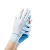 Spring and Summer Sun Protection Gloves Women's Two-finger UV Protection Thin Ice Silk Cool Outdoor Cycling Full Finger Touch Screen Gloves