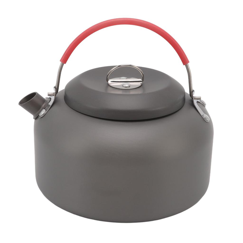 1.4L Outdoor Kettle Aluminium Alloy Folding Handle Camping Teapot for Portable Gas Stove Backpacking
