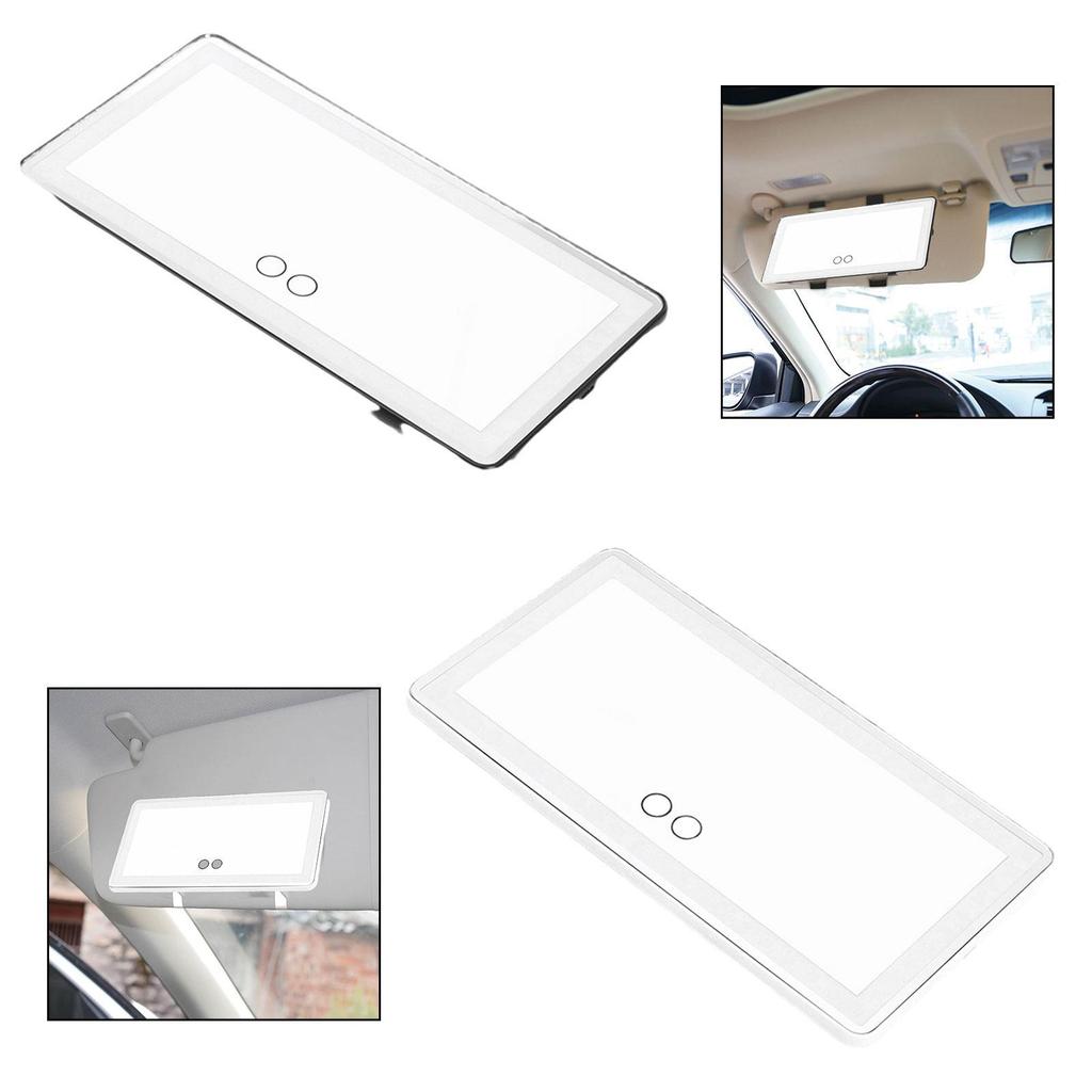 Auto Sonnenblende Schminkspiegel Wiederaufladbar Universal 60 LEDs Utility 2500K-5600K